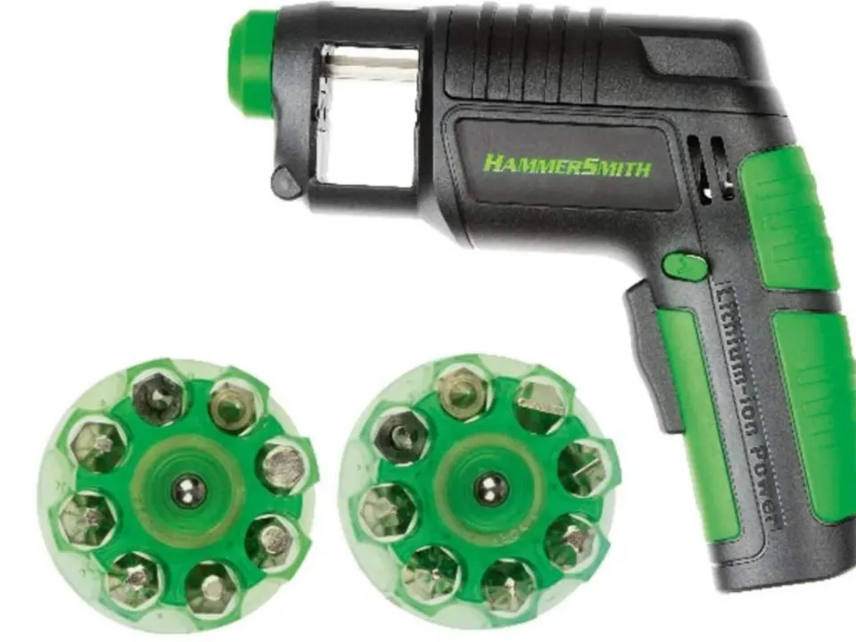 Hammersmith Drill & Screw Electronic, Pocket-Sized and Interchangeable Heads