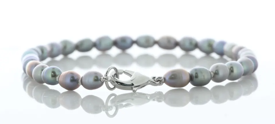 Freshwater Cultured 4.5 - 5.0mm Pearl Bracelet With Sterling Silver Plated Clasp