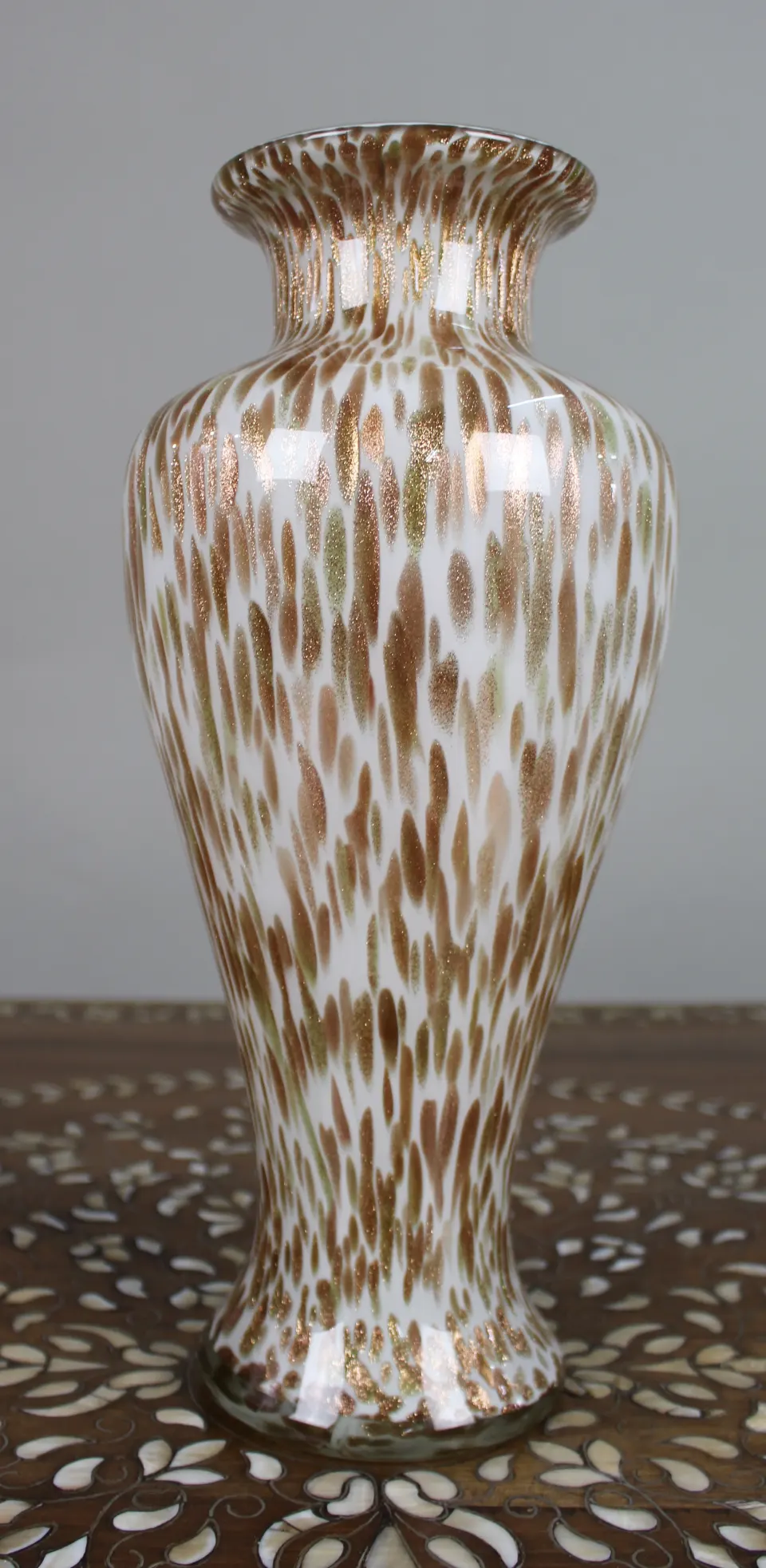 Decorative Murano Style Glass Vase, Late 20th Century