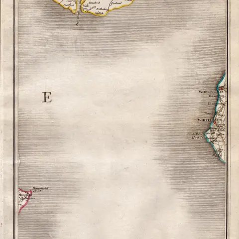 Cumbria & Kirkcudbright Coast John Cary’s Antique George III 1794 Map.