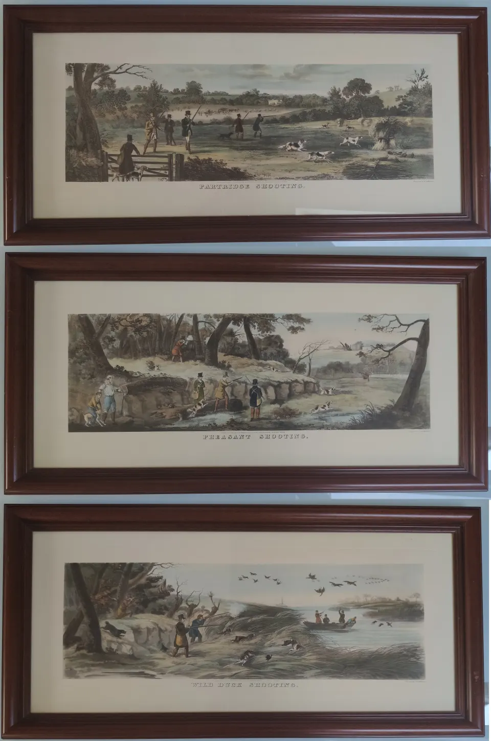 Renowned Thomas Sutherland – Partridge, Wild Duck and Pheasant shooting lithographs.