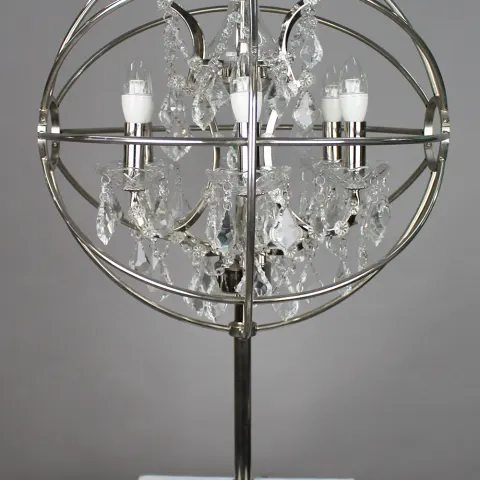 Timothy Oulton Gyro Crystal Metal Globe Table Lamp
