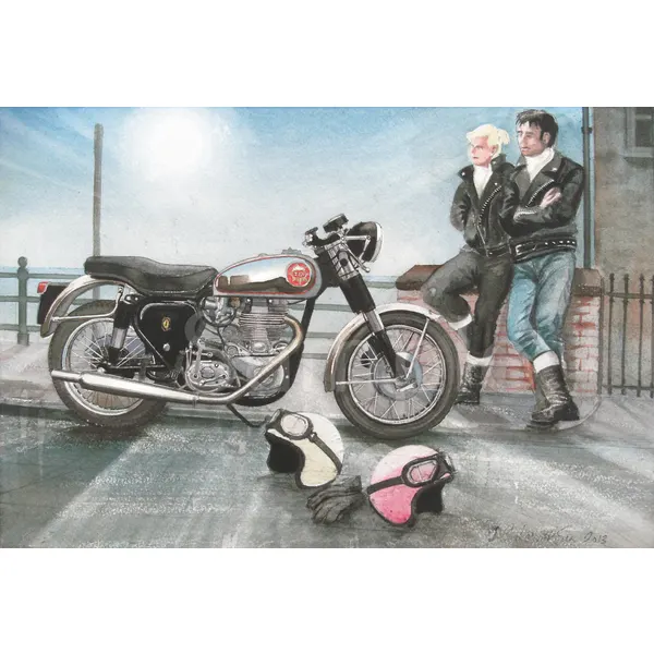 B.S.A. 1957 BSA Goldstar Nostalgic Metal Wall Art