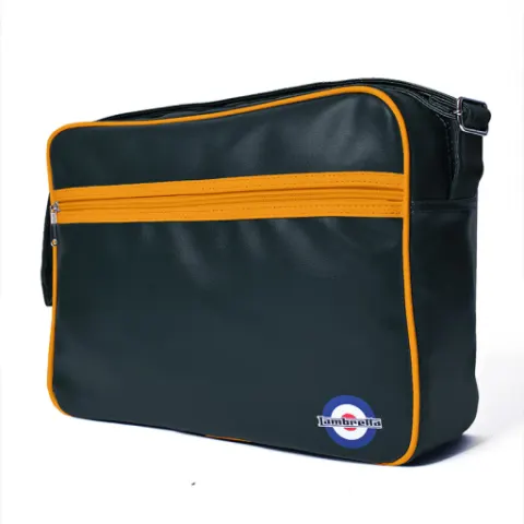 Lambretta Retro Flight Bag Black/Mustard RRP £40.00