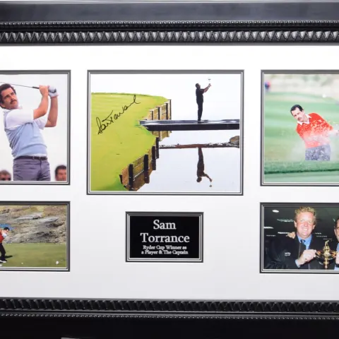 SAM TORRANCE original signature presentation.