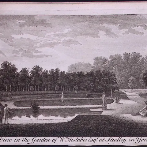 Studley North Yorkshire Rare 1776 Georgian Copper Plate Antique Engraving 1776-14