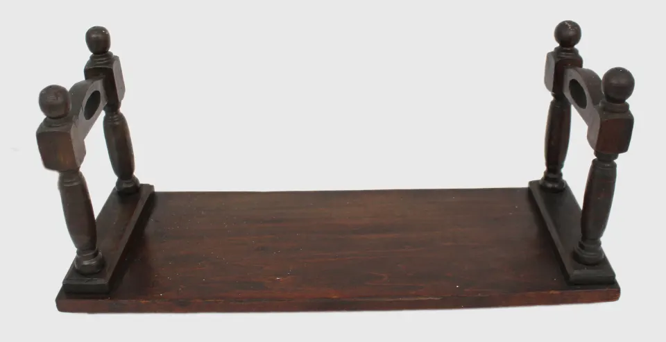 Antique Wooden Book Rack