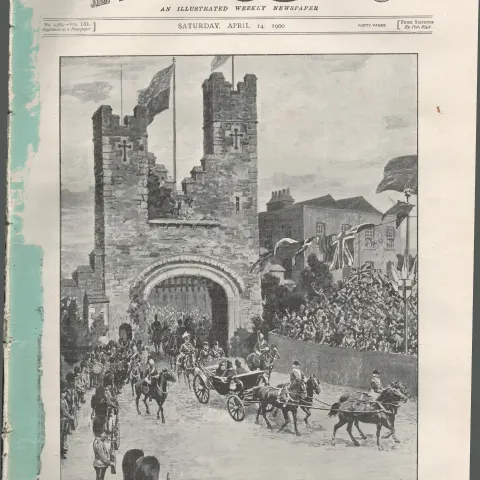 Antique Special Queen Victoria Tour of Ireland 1900 Newspaper