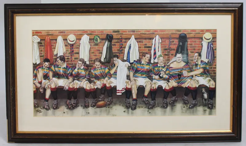Framed Post Game Ruby Print Framed