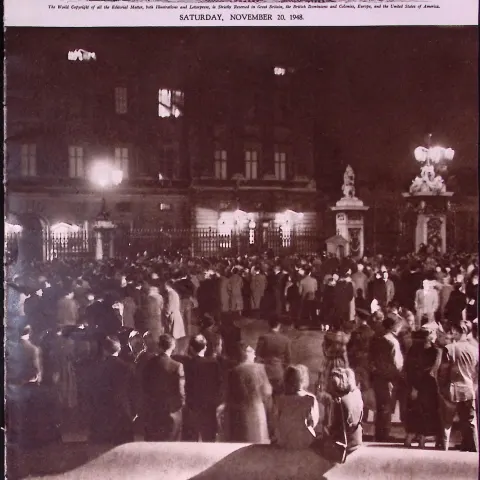 The Birth of King Charles London Rejoices  Original 78 Years-Old Newspaper.