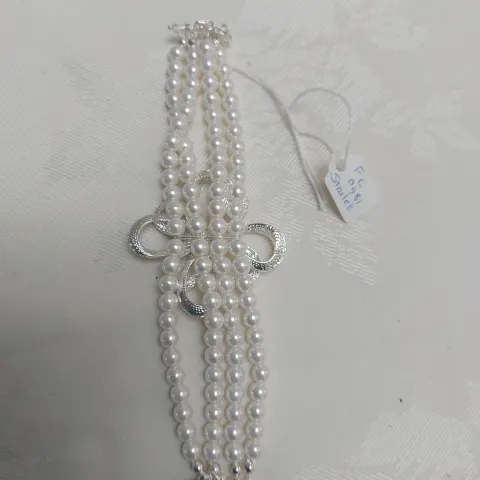 Faux pearl bracelet