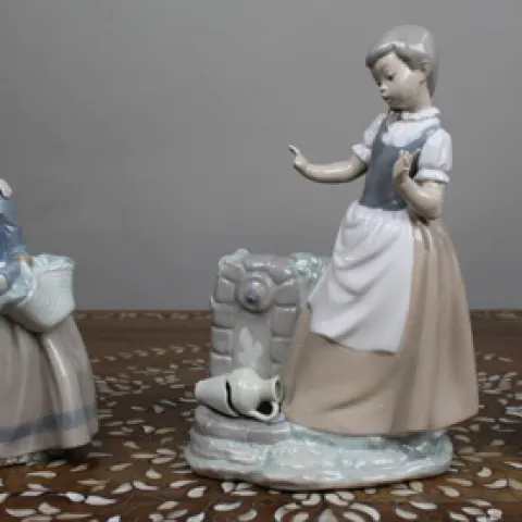 Collection of 3 Spanish Nao Figurines
