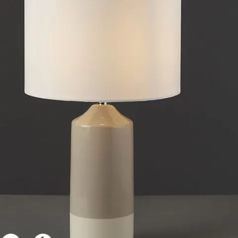 Harbour Studio Hado Gloss Taupe & white Table light