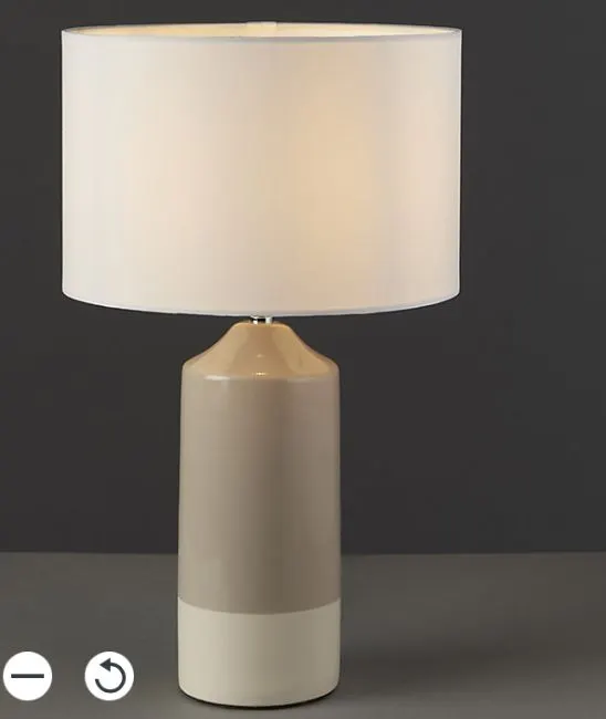 Harbour Studio Hado Gloss Taupe & white Table light