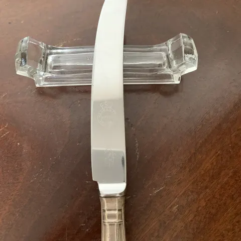 Antique Crystal Knife Rests, Val St Lambert, Belgium ( 12 )