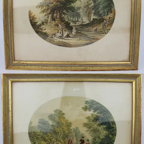 Pair of Antique Victorian Le Blond Prints