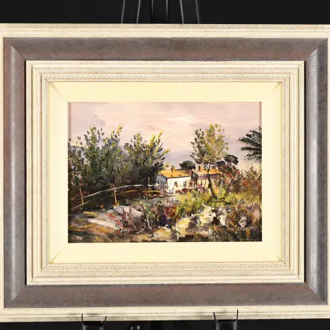 Framed Oil On Canvas