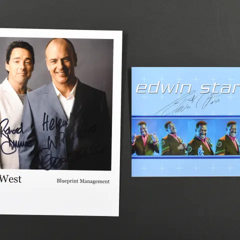 Go West & Edwin Starr (1942-2003) Original Signatures
