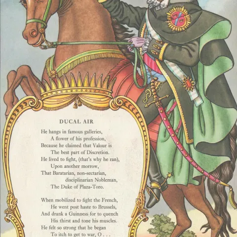 62 Years Old Vintage  Guinness Double Sided  Print Napoleon & Hanky Panky