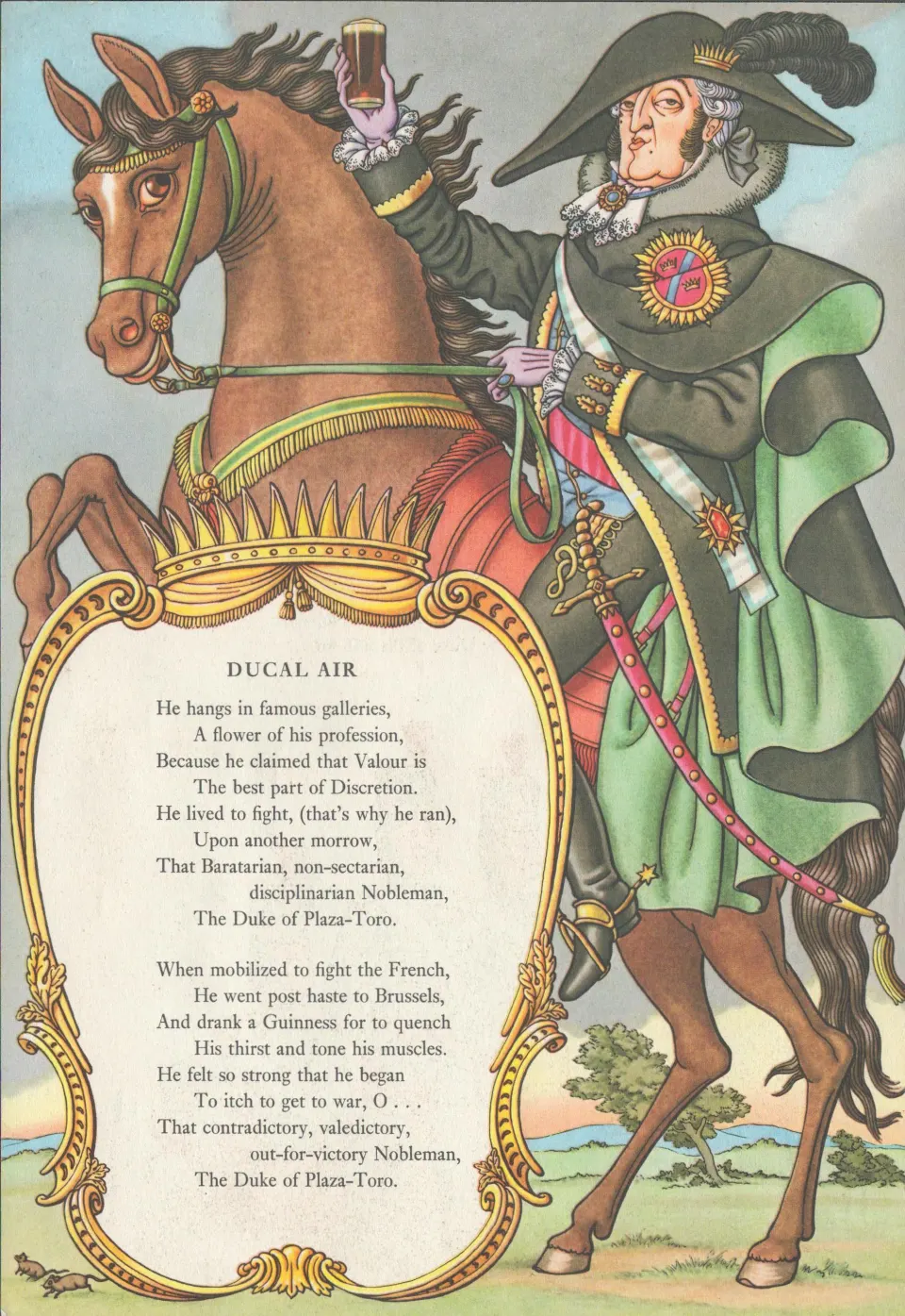 62 Years Old Vintage  Guinness Double Sided  Print Napoleon & Hanky Panky