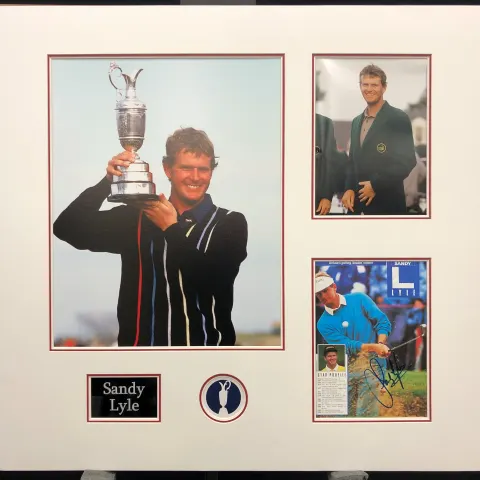 SANDY LYLE an original signed presentation