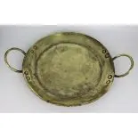 Antique Brass Two Handled Dish