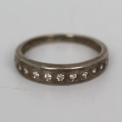 Diamond Style CZ Silver Ring