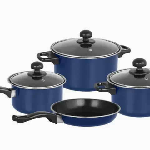 7-Piece Contemporary Deluxe Cookware Set – Non-Stick, Durable & Modern