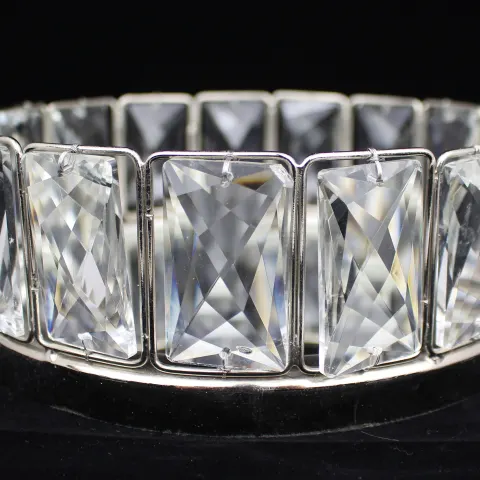 Contemporary Crystal Mirrored Centrepiece Tray