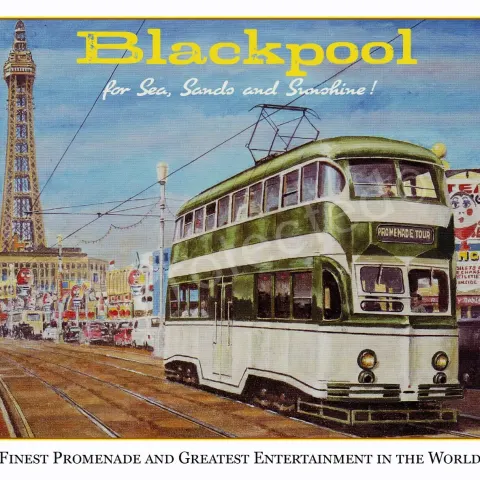 Blackpool Summer Holidays Are Here Vintage Nostalgic Designed Metal Wall Art