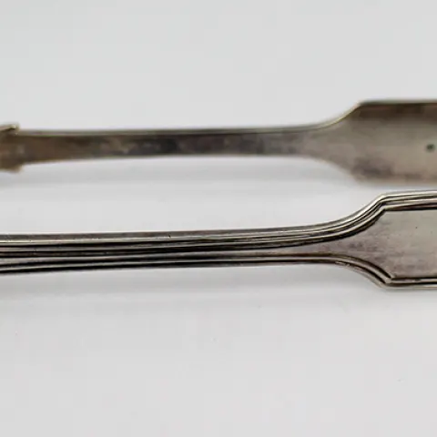 Solid Silver Sugar Tongs London 1871 Chawner & Co