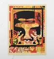 Shepard Fairey (b 1970)Andre Face Collage, Left Face, Signed 2020, Obey Giant. Street/Urban/Graffiti