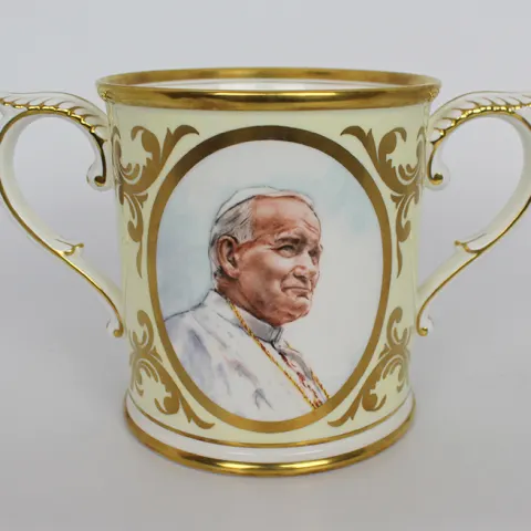 Royal Worcester Two Handled Pope John Paul Loving Cup