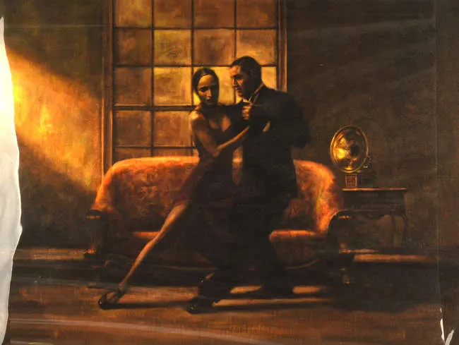 Hamish Blakely (b 1968) ''The Tune That Always Plays'  Renaissance Style, Giclee Print, Signed, 2005