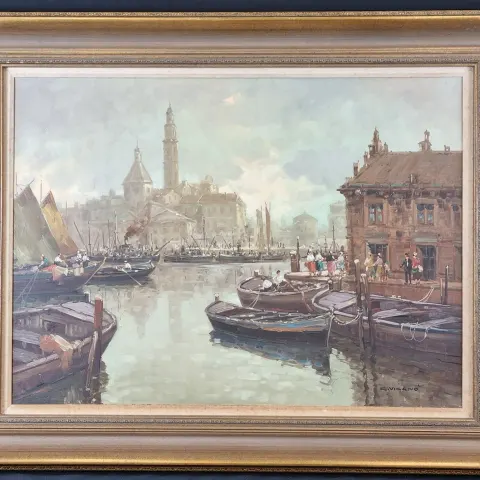 Giuseppe Vigano (Italian b.1910) Original Oil On Canvas