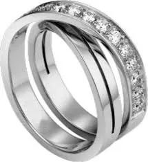 18 K / 750 White Gold Diamond Ring