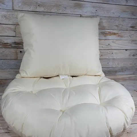 John Lewis Egg Chair Cushion. Seat cushion 66cm across. Back cushion 55x43cm. Rrp £40