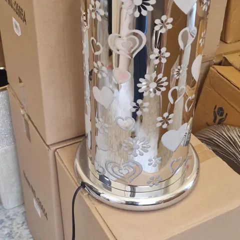 Large Floral Touch Lamps x 4