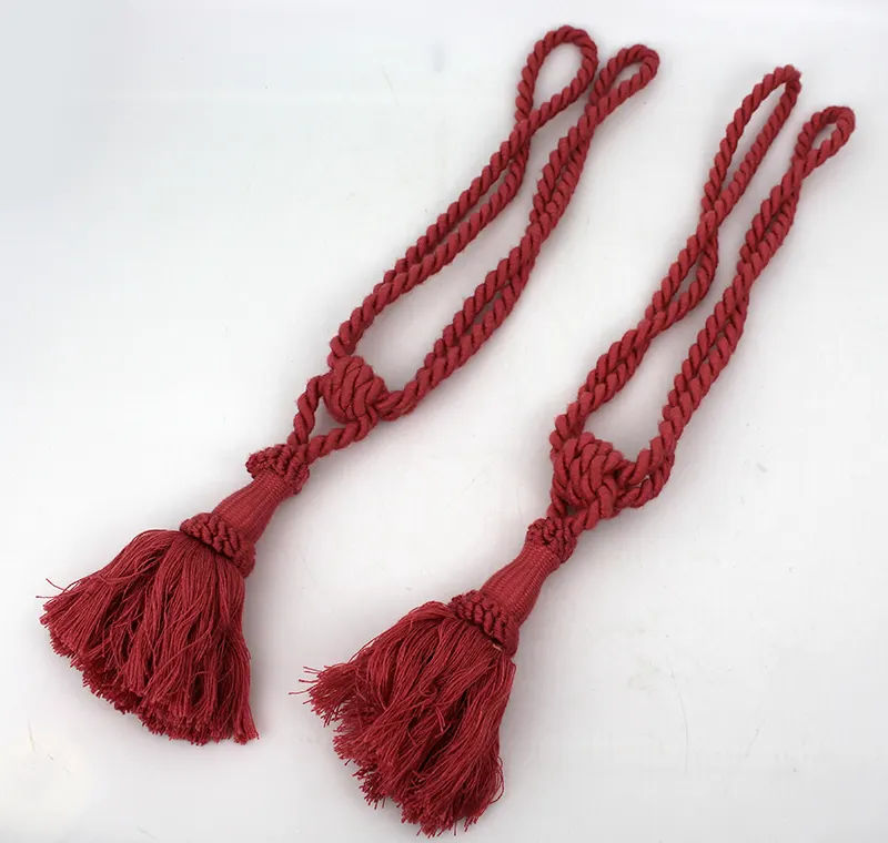Vintage Terracotta Pink Curtain Tie Backs