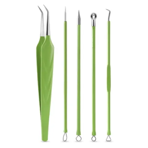 FVION Blackhead & Acne Extractor Tool Kit – Stainless Steel (6-Piece Set)