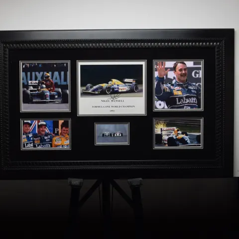 NIGEL MANSELL original signature presentations