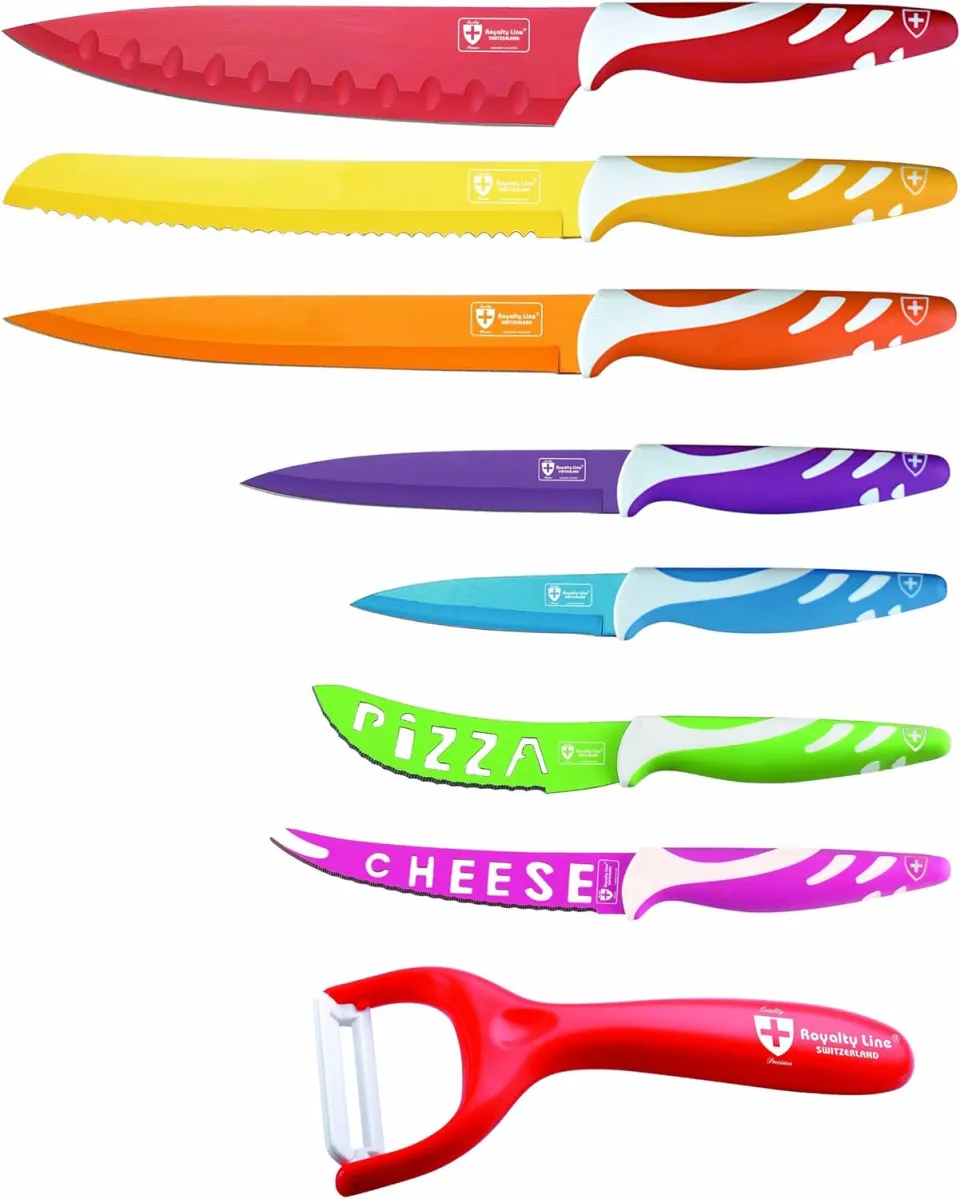 Royalty Line 7-Piece Non-Stick Coating Knife Set