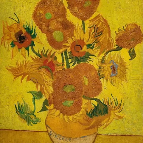 Rare Limited Edition Vincent Van Gogh "Sunflowers" One of only 75 Published.