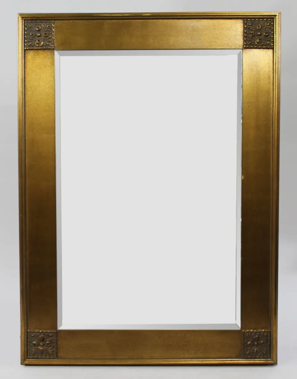 Gilt Bevelled Glass Wall Mirror