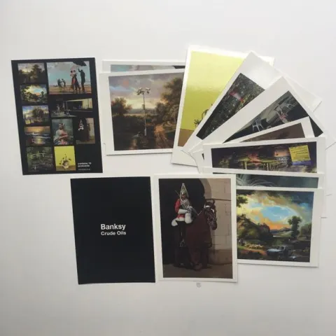 BANKSY (b.1974) ‘Crude Oils Postcards’ Based on the infamous Westbourne Grove Exhibition London 2005