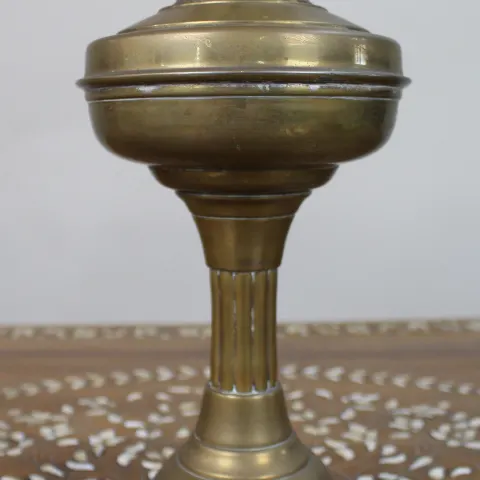 Antique Brass Duplex Oil Lamp