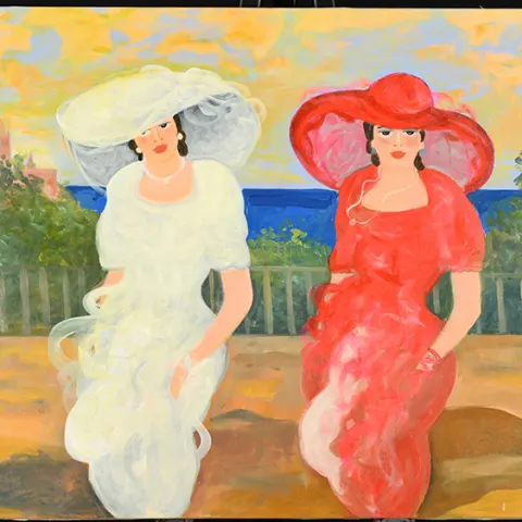 Original Oil On Canvas By Carlo Massimo Franchi