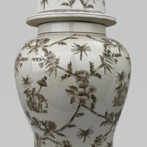 Large Decorative India Jane Lidded Jar