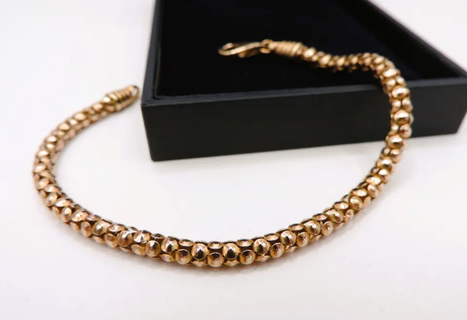 Rose Gold On Sterling Silver Bracelet New With Gift Pouch
