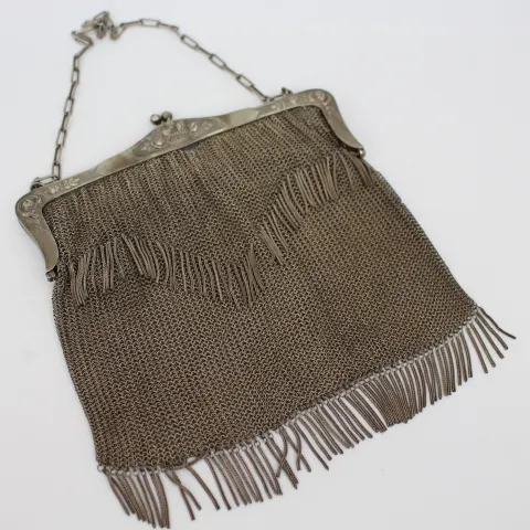 Fine Art Nouveau Alpacca Chainmail Purse